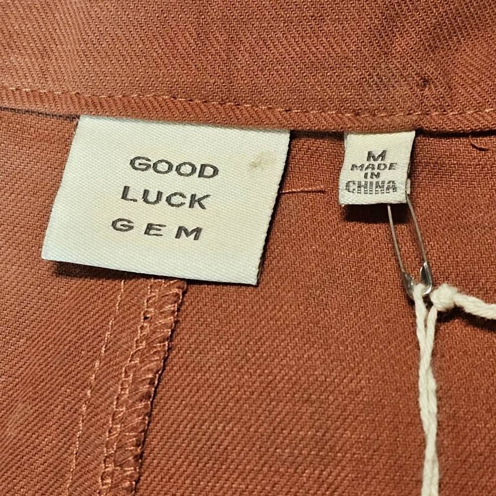 New With Tags Good Luck Gem Linen Blend High Rise Cargo Pants Women's Medium Rus - Picture 6 of 8